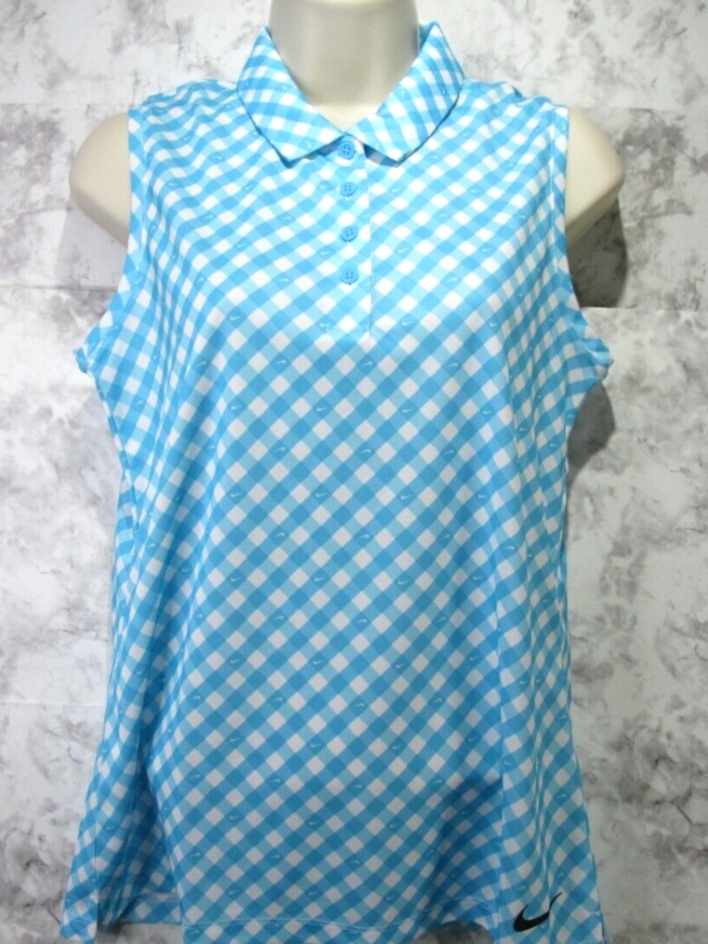 Nike DX1505-416 Dri-Fit Victory No Sleeve Printed Women's Golf Polo Small